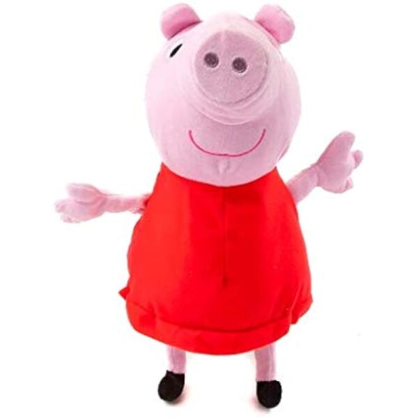Peppa Pig Plush Backpack Pink Red - Image 3