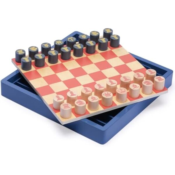 YMI 2-in-1 “Flip & Play” Chess and Checkers/Draughts Set - Classic Wooden Board Game, 11.8 Inches - Image 6