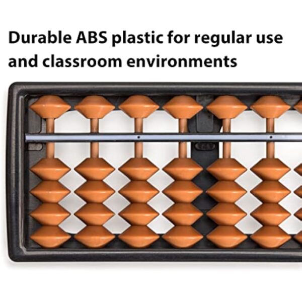 YMI Digit Standard Abacus 10.5 Inches - Professional 17 Column Soroban Calculator (Functional and Educational Learning Tool) - Image 3