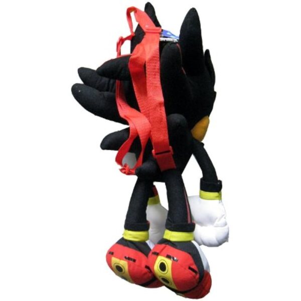 Sonic the Hedgehog Doll Plush Backpack - Shadow Backpack Black (24 Inch) - Image 2