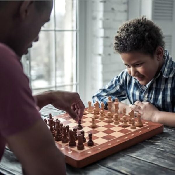 Husaria Professional Staunton Tournament No. 4 Wooden Chess Game Set with 2 Extra Queens, 3-Inch Kings - Image 4