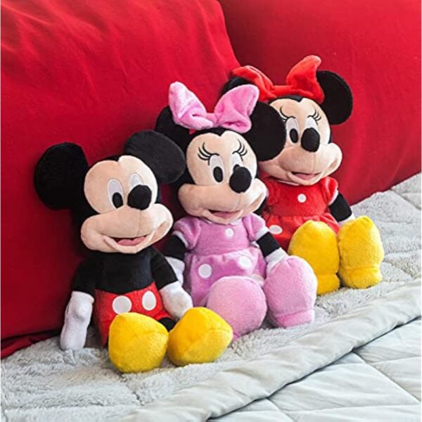 Minnie 10776 Disney Pink 11" Beans Plush, Multi, 6" - Image 5