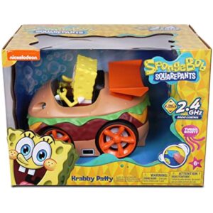NKOK Remote Control Krabby Patty with Spongebob Vehicle, Full Function RC Vehicle, Working Lights, Has Radio Control & Turbo Boost, Great Item for Kids, Ages 6 and up