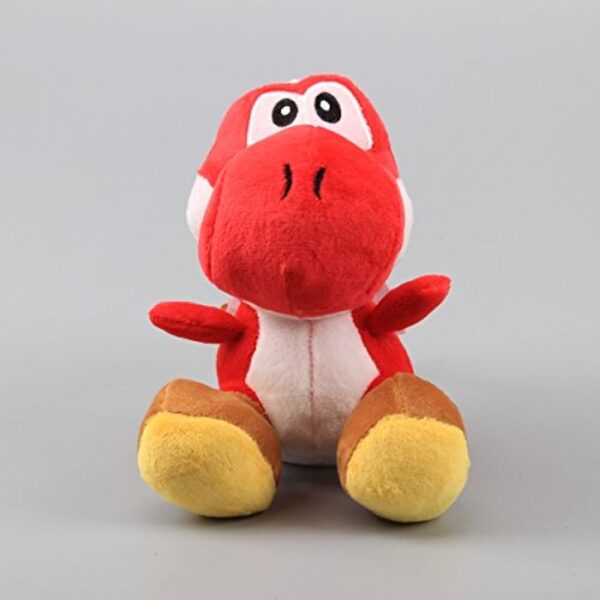 uiuoutoy Red Yoshi Plush Toy Stuffed Animal Doll 6" - Image 3