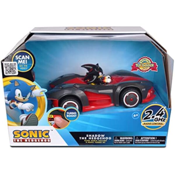 NKOK Team Sonic Racing 2.4GHz Radio Control Toy Car with Turbo Boost - Shadow The Hedgehog 602, Red, Turbo Boost Feature, Features Working Lights, for Ages 6 and up - Image 2