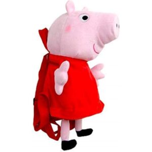 Peppa Pig Plush Backpack Pink Red