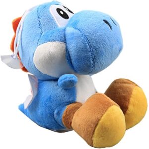 uiuoutoy Blue Yoshi Plush Toy Stuffed Animal Doll 6"