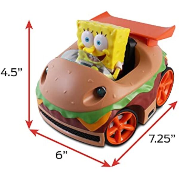 NKOK Remote Control Krabby Patty with Spongebob Vehicle, Full Function RC Vehicle, Working Lights, Has Radio Control & Turbo Boost, Great Item for Kids, Ages 6 and up - Image 5