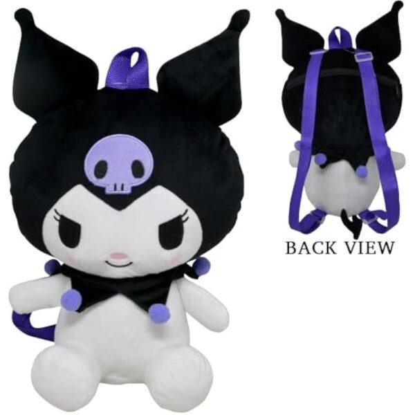 Fast Forward Plush Backpack, Black, Large - Image 2