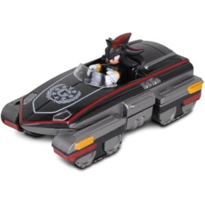 NKOK Sonic The Hedgehog All-Stars Racing Transformed Shadow Pull Back Racer; No Batteries Required; Pull Back, Let go, and Watch Shadow Race,Black Large