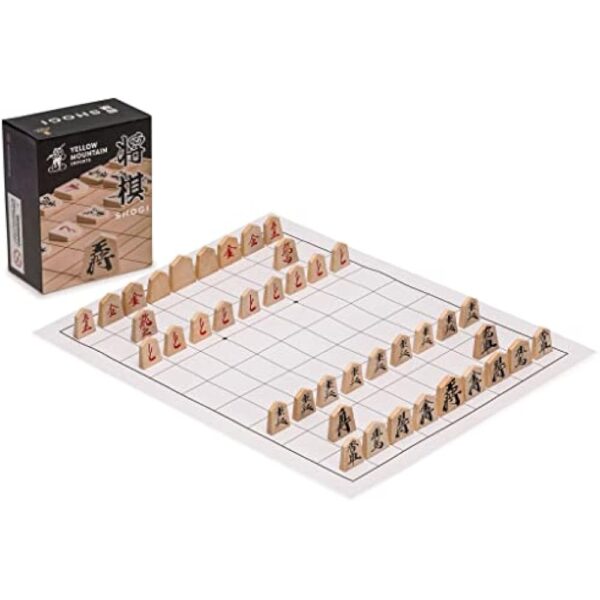 YMI Wooden Shogi Japanese Chess Game Traditional Koma Playing Pieces with Paper Shogiban - Image 3