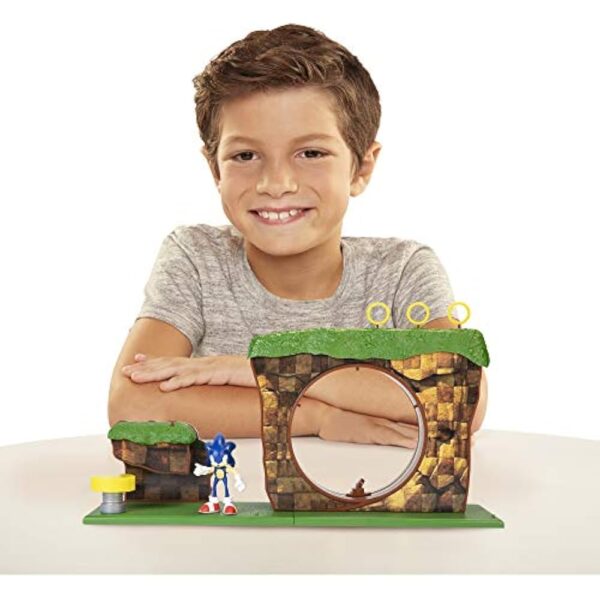 Sonic The Hedgehog Green Hill Zone Playset with 2.5" Sonic Action Figure - Image 2