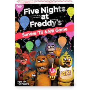 Funko Games Five Nights at Freddy's - Survive 'Til 6AM Game |1-2 Players, Ages 13+