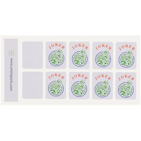 YMI American Mahjong Joker Tile Decal Stickers, Set of 8