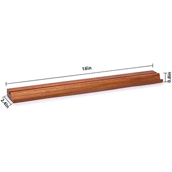 YMI Classic Chestnut Color Wooden Mahjong Game Racks with Pushers, 18 Inches - Set of 4 (Includes Magnetically Attached Mahjong Pushers) - Image 6