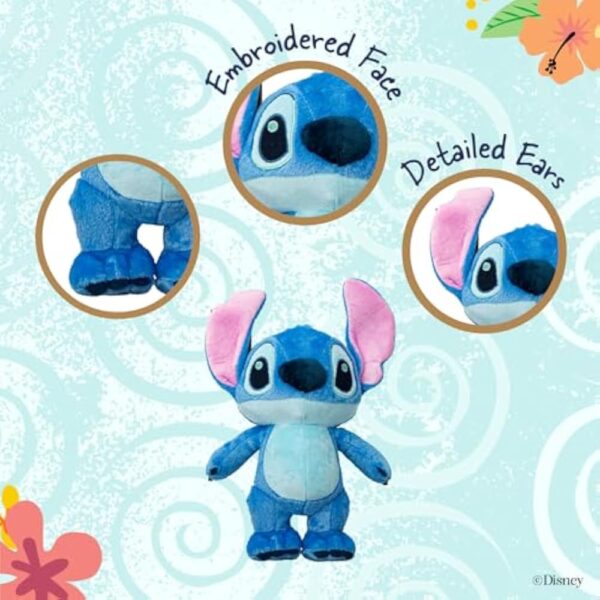 Disney Baby Lilo & Stitch Soft Huggable Stuffed Animal Cute Plush Toy for Toddler Boys and Girls, Gift for Kids, Blue Stitch 15 Inches - Image 3
