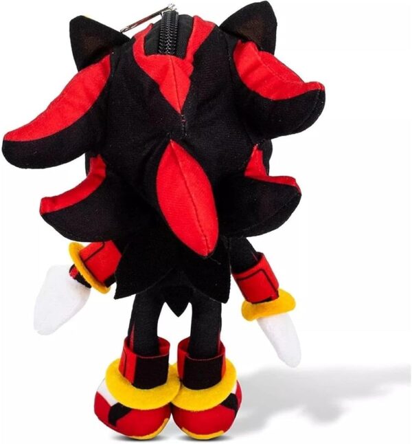 Sonic The Hedgehog Shadow and Sonic 8" Plush Clip with Small Zipper Pouch - 2 pcs ( 1 of Each ) - Image 3