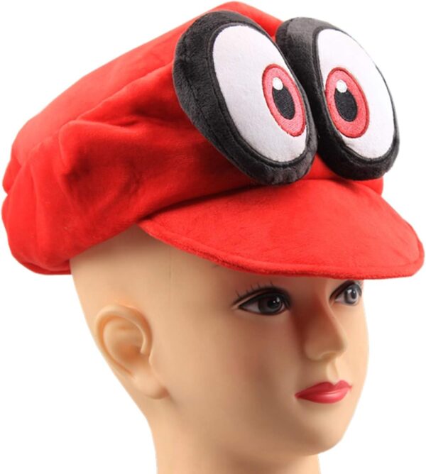 Odyssey Cappy Hat Cosplay Red Plush